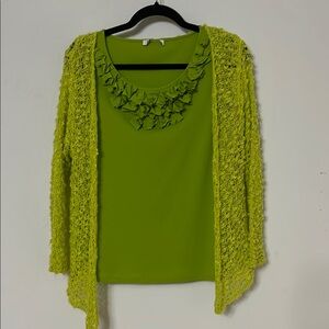 Chico's Lime Green Sweater